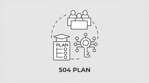 Inclusive learning framework strategies line concept icons animation set Stock Footage 337774653