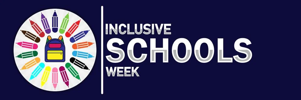Inclusive Schools Week Stock Illustration