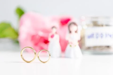 Inclusive wedding commitment concept celebrating equality, love and shared .. 写真素材