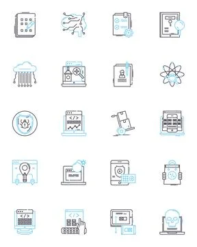 Inclusivity linear icons set. Diversity, Acceptance, Equality, Tolerance Stock Illustration
