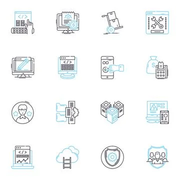 Inclusivity linear icons set. Diversity, Acceptance, Equality, Tolerance Stock Illustration