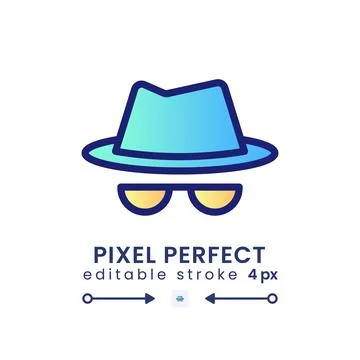 Incognito gradient fill desktop icon 스톡 일러스트