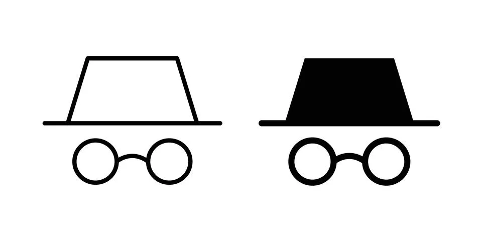 Incognito icon vector editable eps10 스톡 일러스트