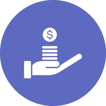 Income icon vector image. Stock Illustration