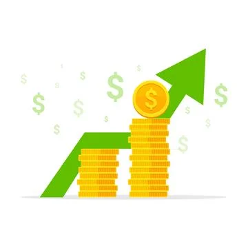 Income increase vector illustration concept Stock Illustration