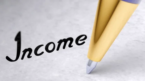 Income. Looping footage has 4K resolution. Encoder prores 4444. Stock Footage 92134341