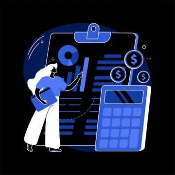 Income statement abstract concept vector illustration. Stockillustratie