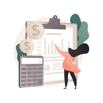 Income statement abstract concept vector illustration. Stock Illustration