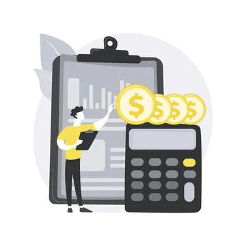 Income statement abstract concept vector illustration. Stock Illustration