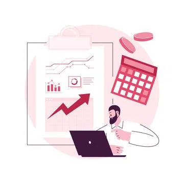 Income statement abstract concept vector illustration. Stock Illustration