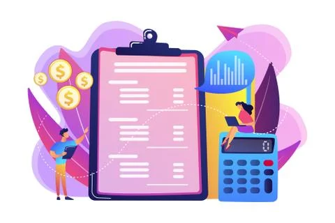 Income statement concept vector illustration. Stock Illustration