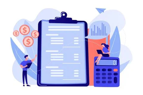 Income statement concept vector illustration. Stock Illustration