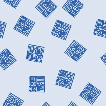 Income statement glyph seamless pattern Illustrazione stock