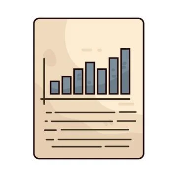 Income statement illustration Illustrazione stock