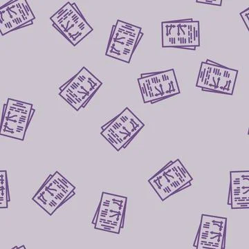 Income statement line vector seamless pattern Stock Illustration