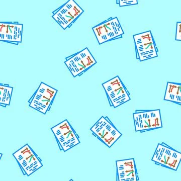 Income statement vector seamless pattern Illustrazione stock