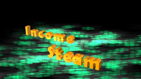 Income Stream Animation:  Looping Stock Footage 38990748