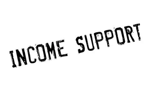 Income Support rubber stamp Stock Illustration