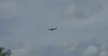 Incoming Air Asia airplane at tourism location Bali Benoa 4k or 4k+ Resolution