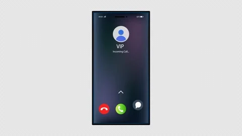 Incoming Call with Accept and Decline Option animation on Alpha Channel. Ta.. Stock Footage 246130256