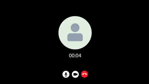 Incoming Call with Accept and Decline Option animation on Black Background... Video stock 257974786