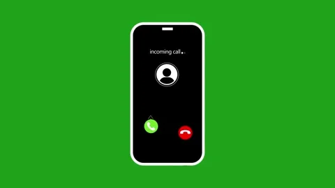 Phone Ringing Animation Green Screen