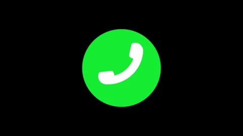 Incoming call icon animation, call concept on smart mobile phone screen Stock Footage 308813791