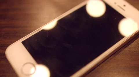 An incoming call to a mobile phone.  Video stock 59369195