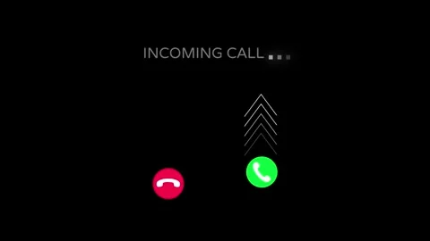 Incoming call ring icon animation on Black background, Phone ring sign Animation Stock Footage 320558682