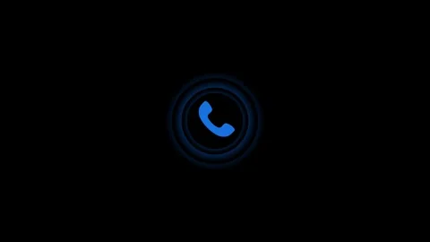 Incoming call ringing icon animation. Phone ringing sign of phone call icon.. Stock Footage 331627896