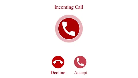 Incoming Call Screen Animated, Talking Mobile Phone Animation with Digital .. Видео 311717055