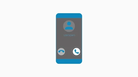 Incoming Call from Unknown Number Animation, Signal Waves Emitting from Sma.. Vidéo 310567866