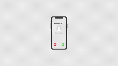 Incoming call from an unknown number. Video stock 330119892