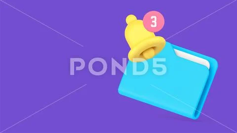 Incoming email document folder notification new mail message correspondence.. 스톡 일러스트