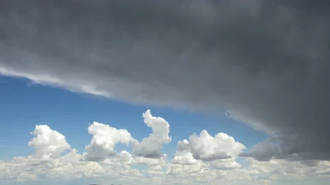 Incoming Extreme Storm Fast Timelapse Stock Footage 220666065