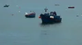 Incoming fisherman boat at fishing village Camara de Lobos HD Footage