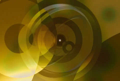 Incoming Golden Circles Stock Footage 35896343