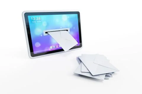 Incoming letters Stock Illustration
