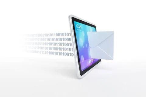 Incoming mail Stock Illustration