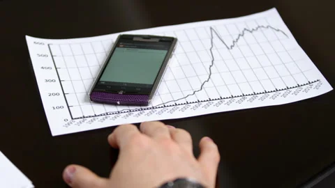 Incoming message on manager mobile phone in meeting Stock Footage 243300328
