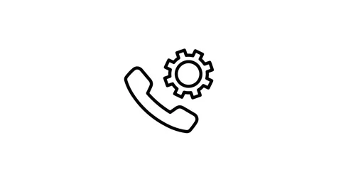 Incoming or Outgoing Call Icon Animation Stock Footage 313378750