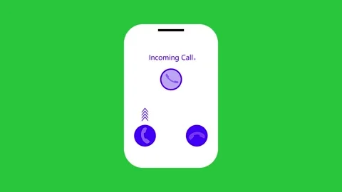 Incoming phone call with ringing animation, Talking call screen phone calli.. Stock Footage 310154898