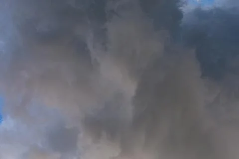 Incoming storm close-up cloudscape at july daylight in continental europe Фото