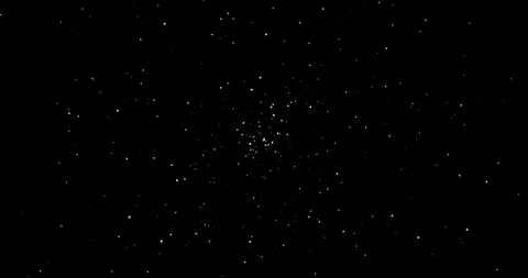 An incoming stream of particles on a black background Stock Footage 305276693