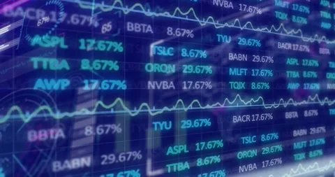 Incoming tick starting LED display updating shifting rows flashing key tickers Stock Footage 320916320