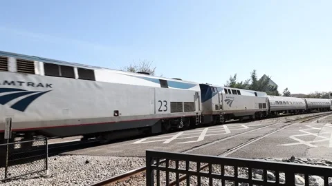 Incoming train Mid day Video stock 238039048