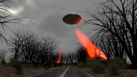 Incoming UFO Stock Footage 120226543