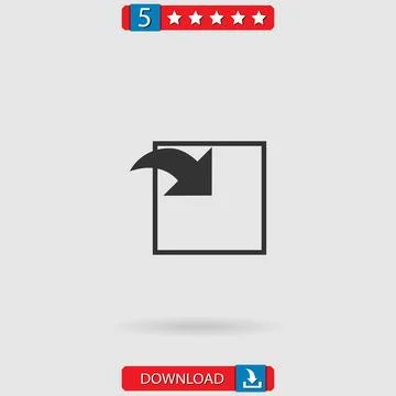 Incoming vector icon Stock Illustration