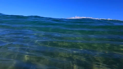 Incoming wave Stock Footage 205070138