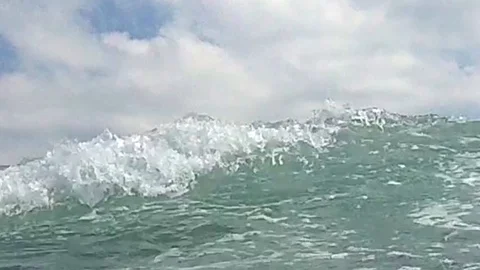 Incoming wave, point of view POV and some underwater footage Video stock 94199127